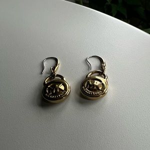 Dangle earrings Michael Kors logo gold MSRP $100